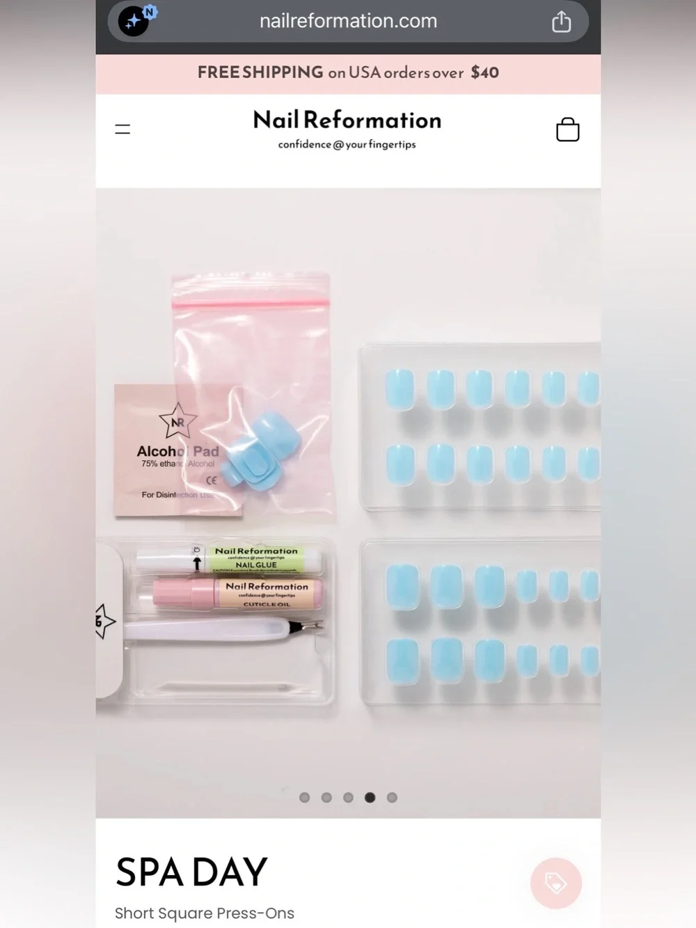 Nail Reformation - “Spa Day”- Short Square - New in Box!